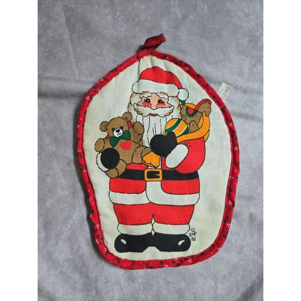 Lot Of 3 Vintage Christmas CSC Potholder Hot Pads